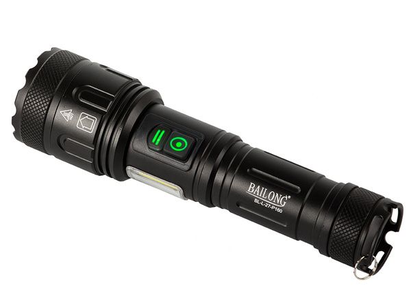 Lanternă tactică bailong cree led xhp160 cob putere