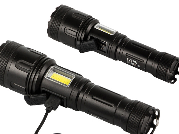 Lanternă tactică bailong cree led xhp160 cob putere