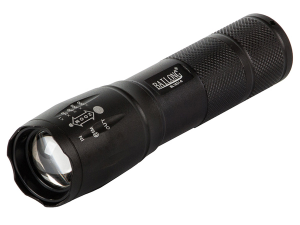 Lanternă tactică bailong zoom cree led t6 q3 uv