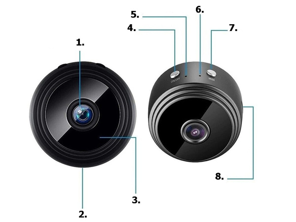 Mini wireless wifi full hd camera spion