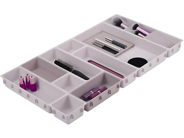 Organizator de cosmetice mare modular sertar inserare 12 articole