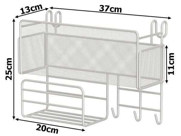 Raft bucătărie organizator container loft pandantiv 3 x cârlige mânere