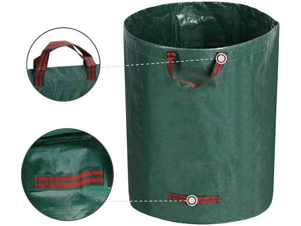 Sac de grădină sac de grădină frunze catcher iarbă container 120l puternic mare