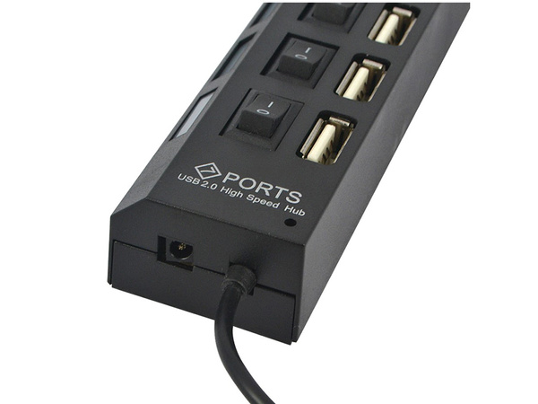 Splitter hub usb port splitter 7x usb 2.0