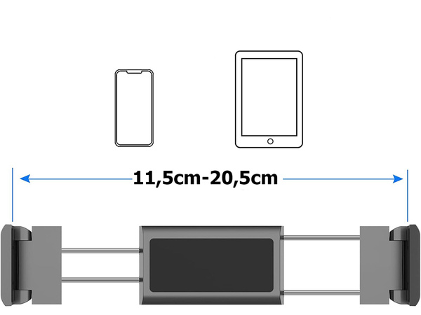 Suport auto pentru telefon tabletă universal reglabil tetieră