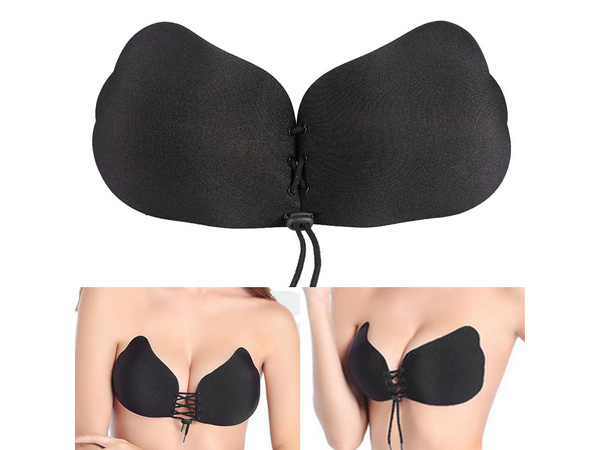 Sutien autoportant push up inserții roz c