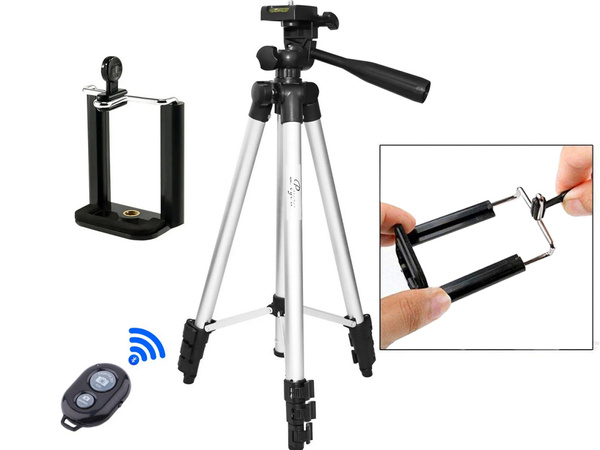 Tripod telecomandă bluetooth suport telefon