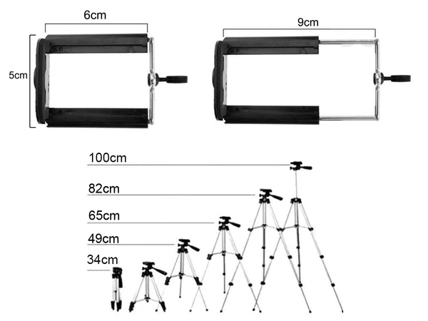 Tripod telecomandă bluetooth suport telefon