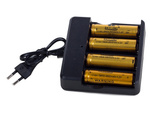 4x 18650 led battery charger