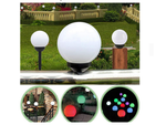 4x rgb solar garden ball lamp 10 cm