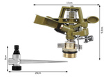 Aspersor de gazon rotativ de metal cu pulsații la 360°