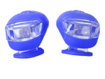 Bike light 2 led-uri front light 2pcs silicone water resistant