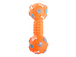 Câine jucărie squeaky mesteca cauciuc dumbbell os