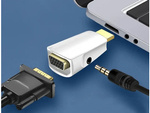 Convertor adaptor de la hdmi la vga d-sub audio mini jack