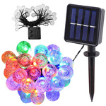 Gradina ghirlanda lumini 40 led solar multicolor