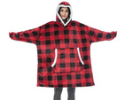 Hanorac cald oversize pătură xxl 2in1 blană groasă moale hooded halat