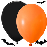 Set de baloane halloween negru portocaliu 20pcs