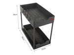 Spice rack raft extensibil bucătărie organizator blat raft în picioare