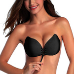 Sutien autoportant push up inserții roz c