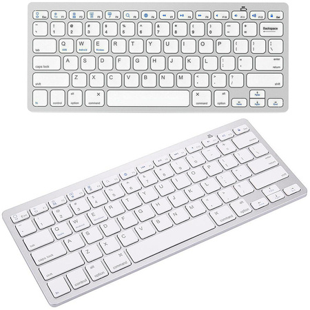 Беспроводная bluetooth клавиатура для pc ipad mac маленькая тонкая низкопрофильная