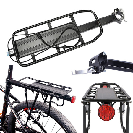 Велосипедный задний багажник алюминиевый универсальный 50 кг