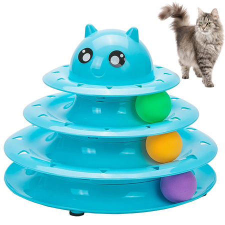 Игрушка для кошек интерактивная башня 3 шара