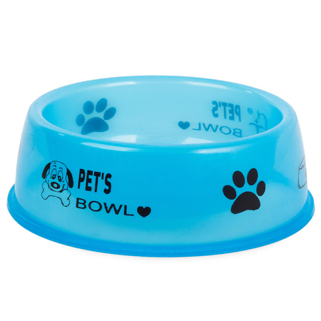 Пластиковая миска для собаки кошки воды стойло 0.6l