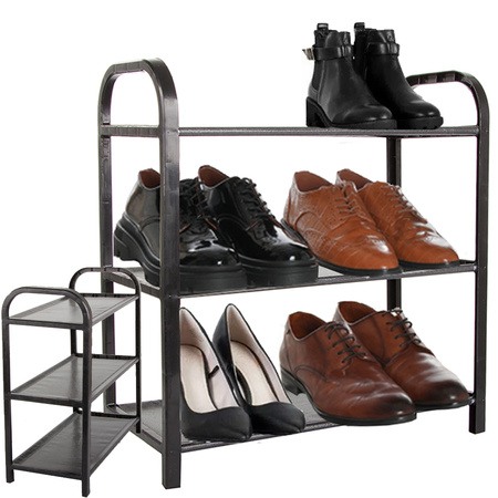 Полка для обуви органайзер для обуви шкаф стеллаж 3 полки для прихожей