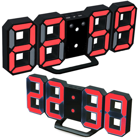 Светодиодный будильник электронный термометр с будильником