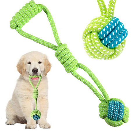 Собака игрушка жевать тянуть веревку сильный длинный