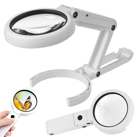 Desk light 5x 11x 8 led usb foldable