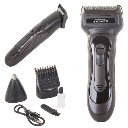 Men's beard shaver nose hair trimmer 3in1