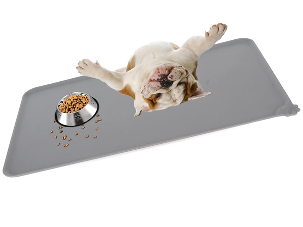 Водонепроницаемый силиконовый противоскользящий коврик для мисок собак и кошек