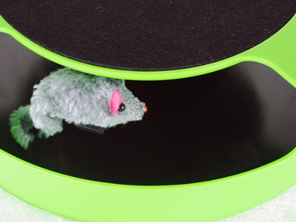 Игрушка для кошек мышь колесо когтеточка мышь