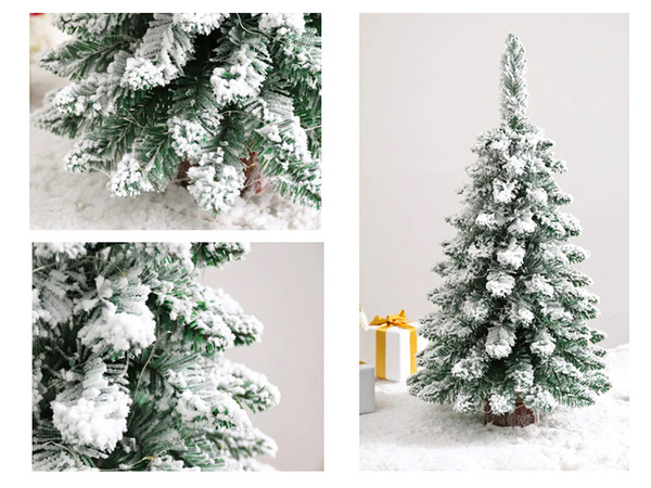 Искусственное рождественское дерево снег маленький 50 см украшение стола