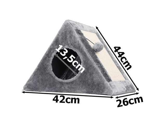 Когтеточка треугольник кошка питомник кошка кровать игрушка мяч