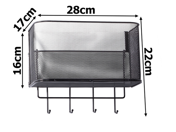 Корзина металлическая дверь органайзер висит полка крючки
