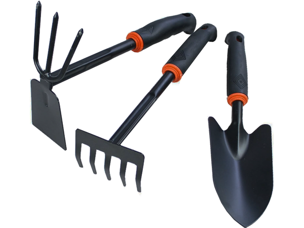 Набор садовых инструментов лопата грабли когти мотыга 6 предметов