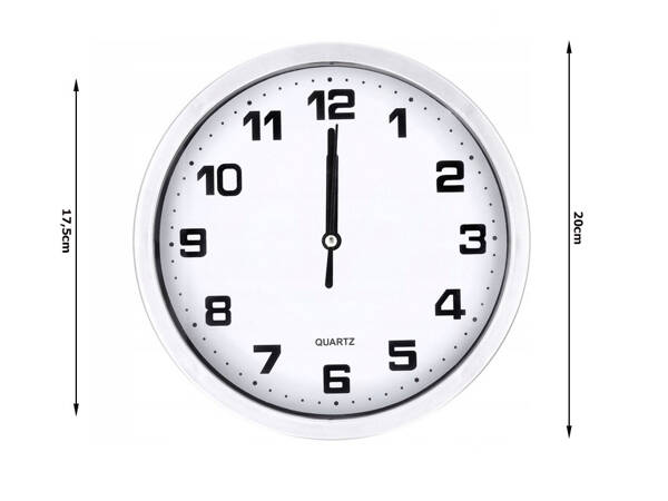 Настенные часы большие не трогательные тихие 20 см круглая секундная стрелка