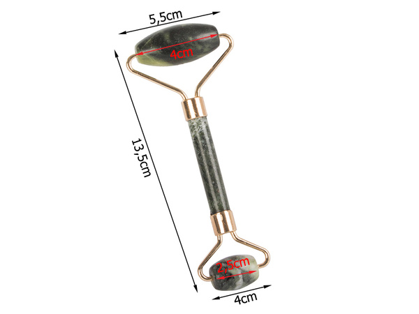 Нефритовый роликовый массажер для лица