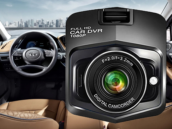 Полная hd автомобильная камера с lcd дисплеем видео регистратор вождения