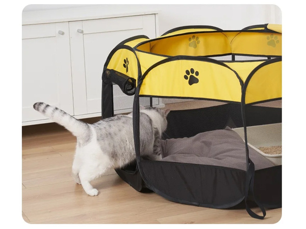 Складной загон для собак кровать для животных кошка клетка большой питомник легкий