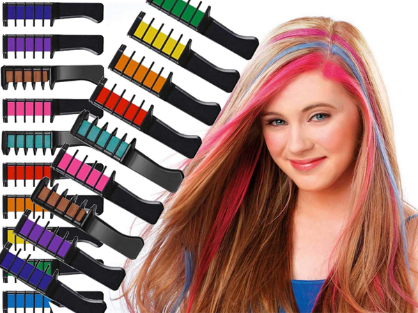 Смываемая краска для волос карандаш 10шт