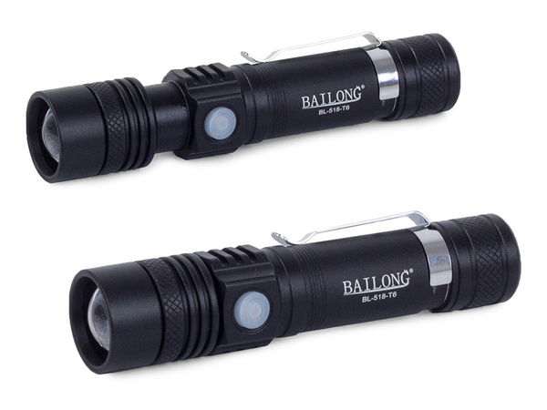 Тактический светодиодный фонарь bailong cree zoom xm-l t6