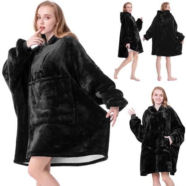 Теплая толстовка oversize одеяло xxl 2in1 толстый флис