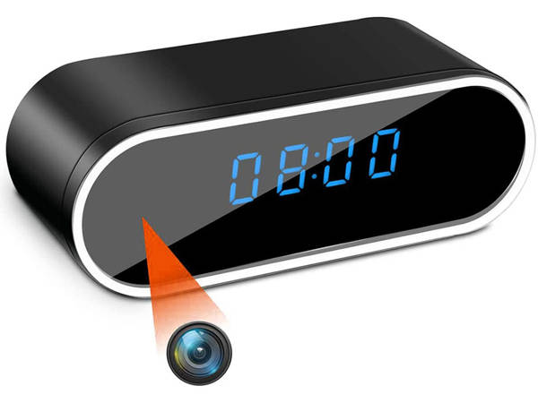 Часы со скрытой камерой шпионский wifi будильник мини