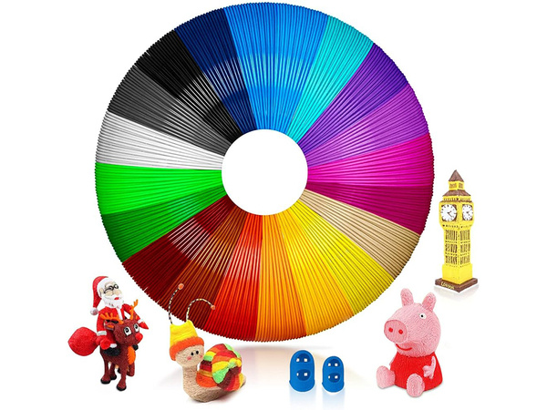 3d pla filament 20 x 20 m 400 metres colour packs kit