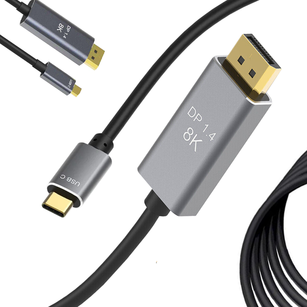 Displayport usb typ-c 1.4 video audio usb-c 8k 4k 2k кабель 1.8м