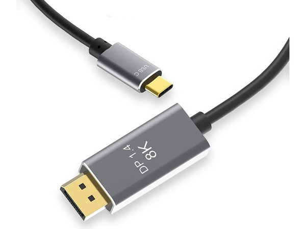 Displayport usb typ-c 1.4 video audio usb-c 8k 4k 2k кабель 1.8м