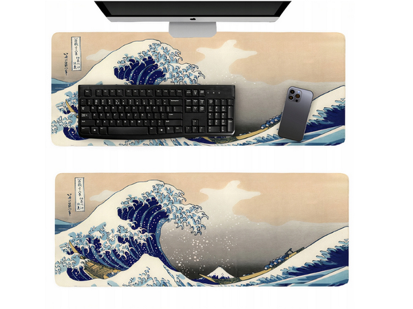 Large 80x30 backboard keyboard pad 80x30 big wave